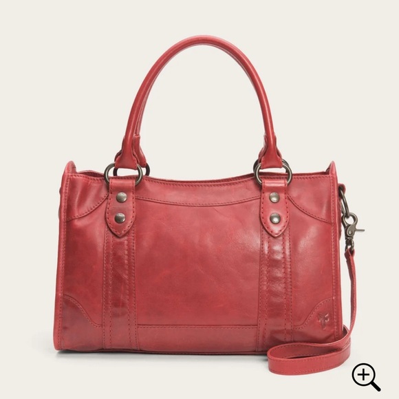 Frye Handbags - Frye Red Melissa Satchel Leather Bag